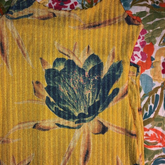 Yellow Ribbed BodyCon Midi Dress💛 - Picture 3 of 4